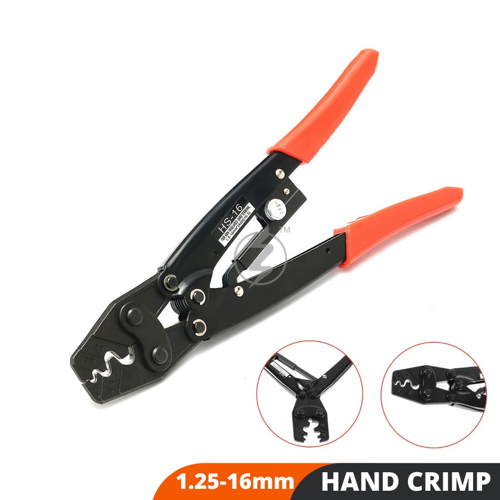 1.25mm-16mm Hand Crimping Crimper Tool Lug Cable Plier Connector Bare ...