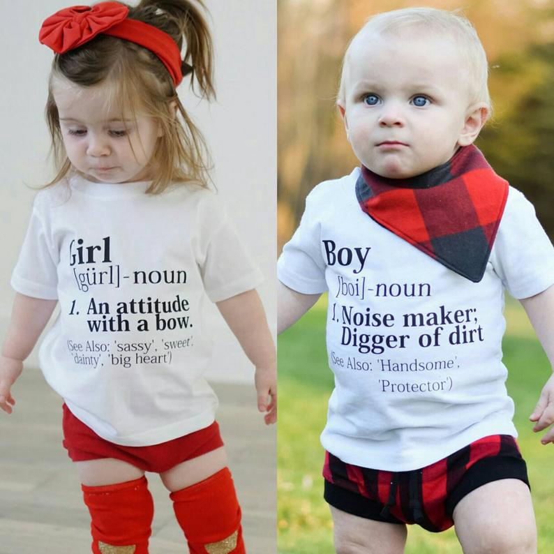 Twin Baby Gift Outfits Twins Baby Shower Gifts Boy Girl Short Sleeve T Shirts Summer Kids Boys T Shirt Babe Girls T Shirts Shopee Malaysia