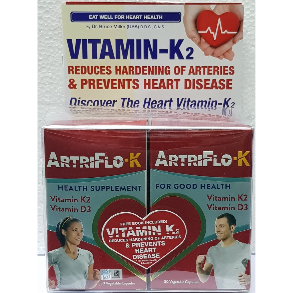 LIVE WELL ARTRIFLO-K (VITAMIN K2 & VITAMIN D3) 2X50 ...