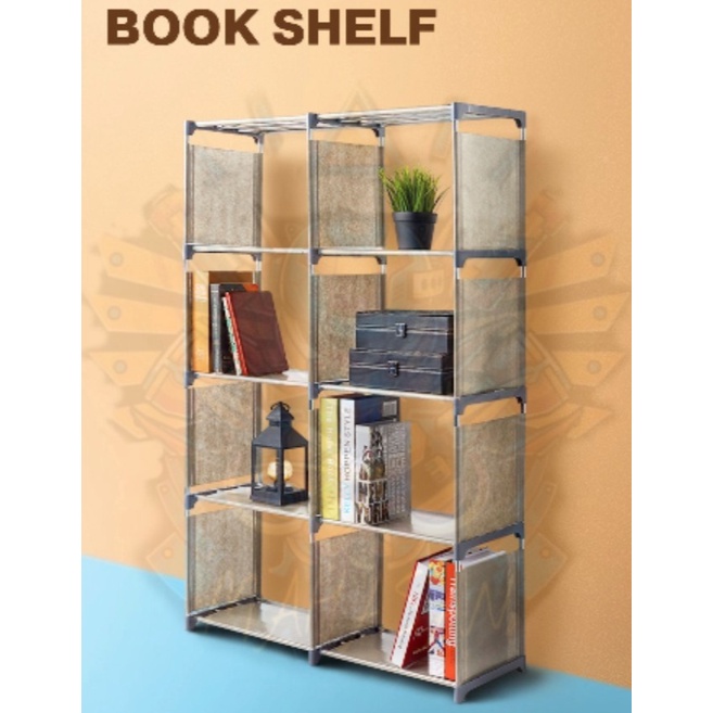 RAK BUKU 84 TINGKAT 8 shelf book rack 8 shelf book rack | Shopee Malaysia