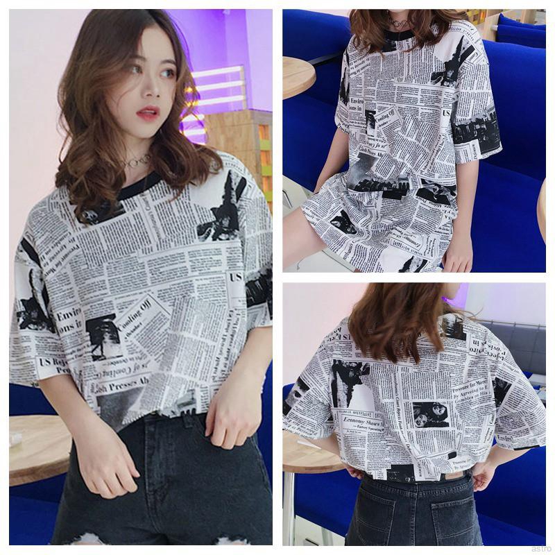 newspaper printed shirt