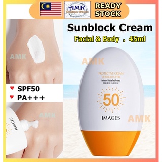 Sunblock Cream Face Body Sunscreen Whitening Intensive UV Protection Moisturizing SPF50+ PA+++ Beauty Krim Putih Muka 防晒