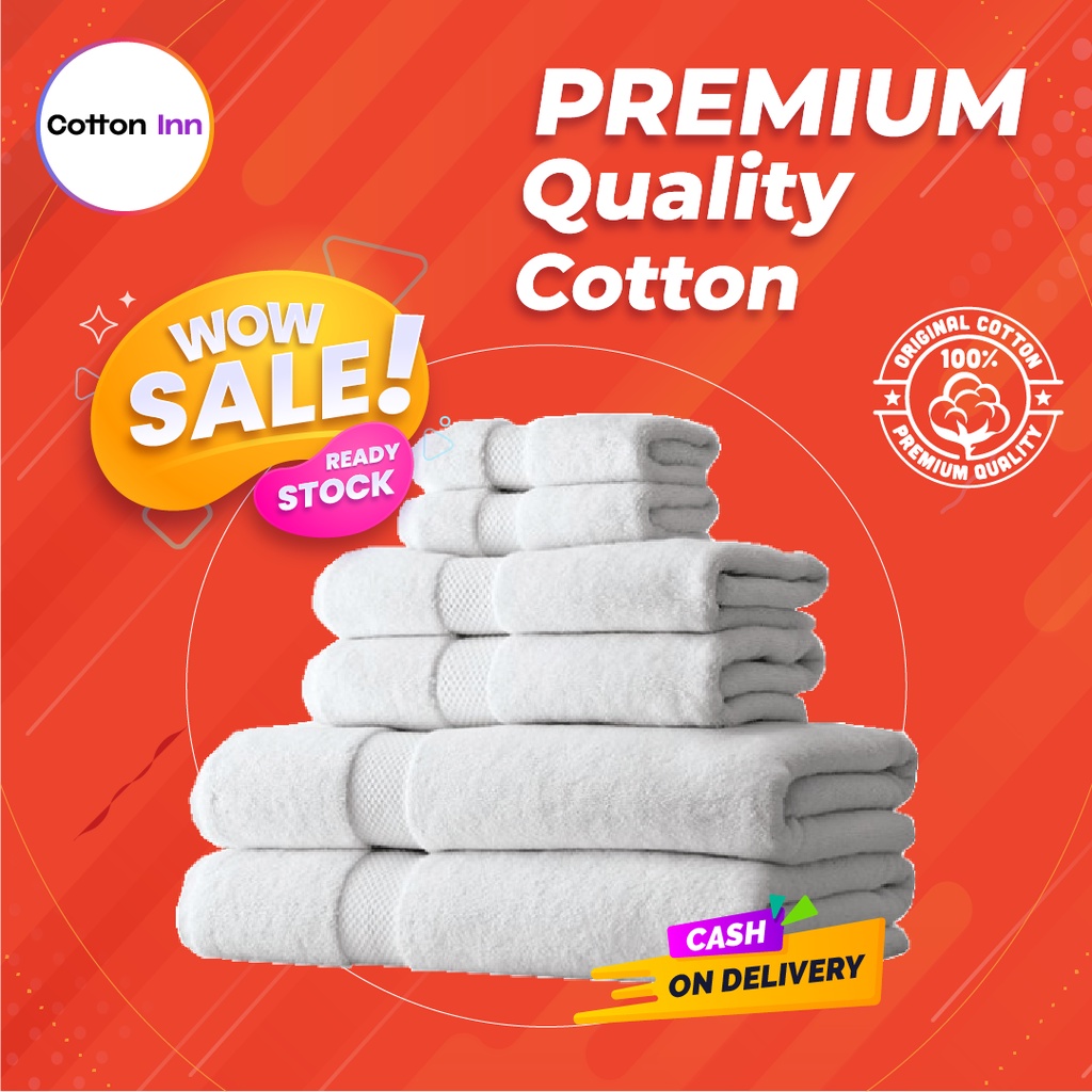 Ultralight Bath Towels Quick-Dry High Absorbent 100% Turkish Cotton/Tuala Mandi Ultralight Cepat Kering Penyerap Tinggi