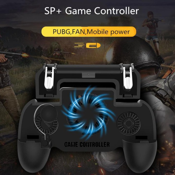 SP+ PUBG Gamepad Joystick Controller / Cooling Fan Radiator / 2000 mAh  PowerBank - 