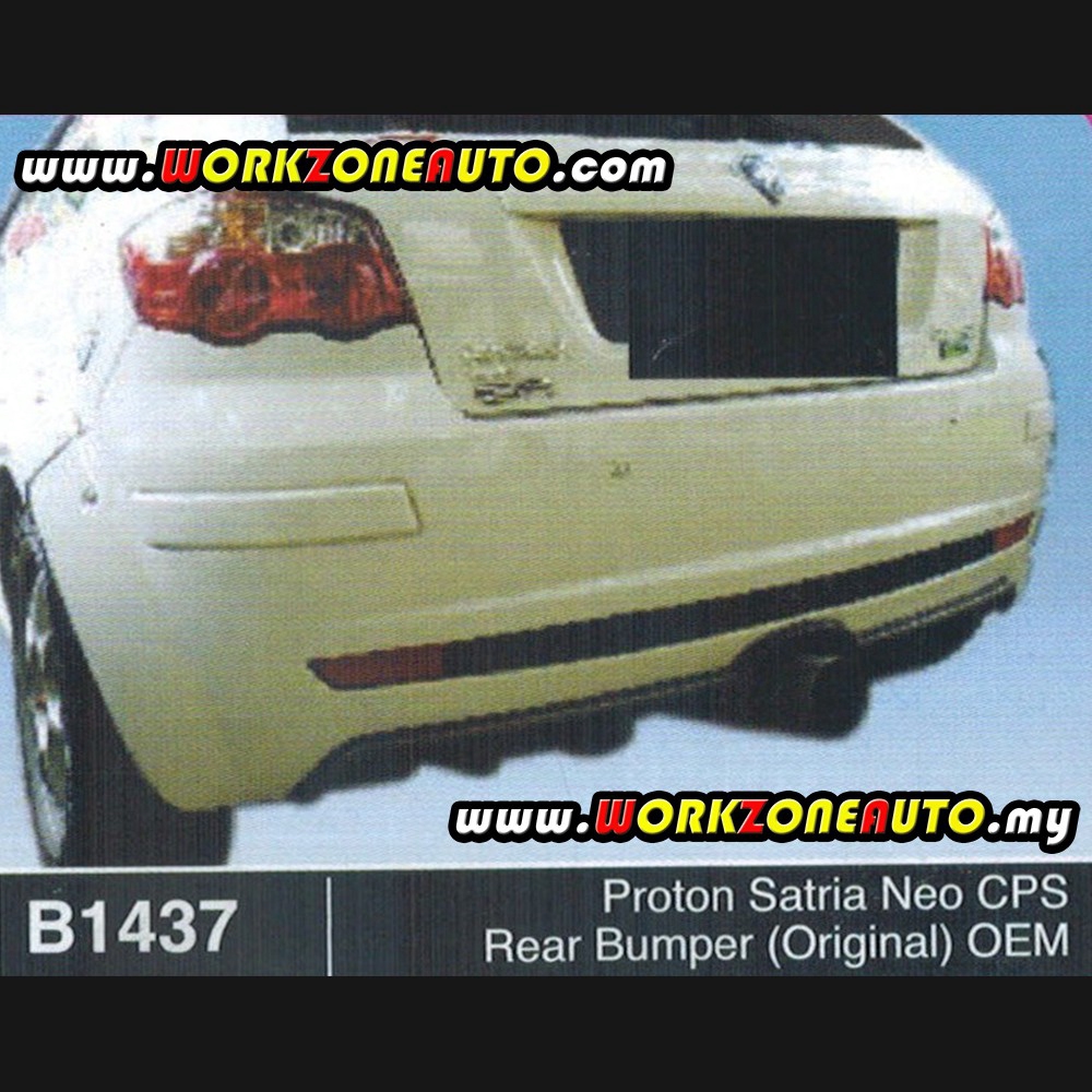 B1437 Proton Satria Neo Fiber Rear Bumper Original Cps Oem