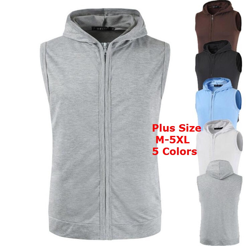 hooded sleeveless shirt mens