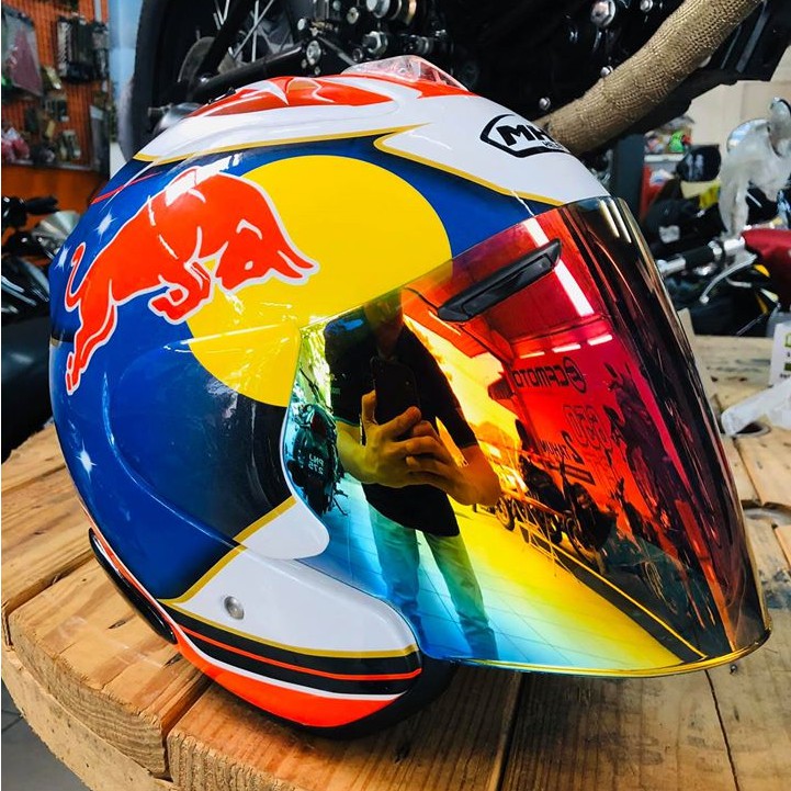 MHR 518 Dani Pedrosa 26 RedBull Samurai Ram 3 Helmet ...