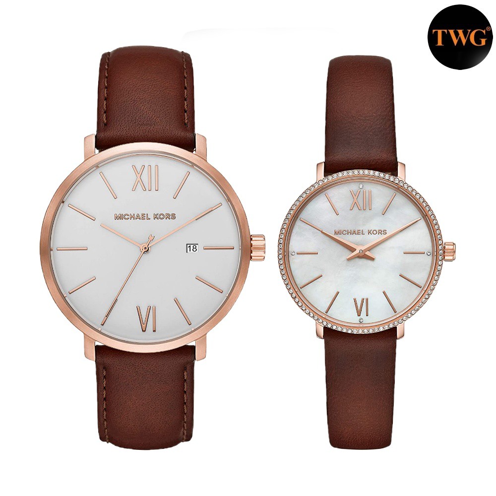 Michael Kors Pyper Dial Mens And Ladies MK Couple Watch Official Warranty -  White MK2830 | Shopee Malaysia