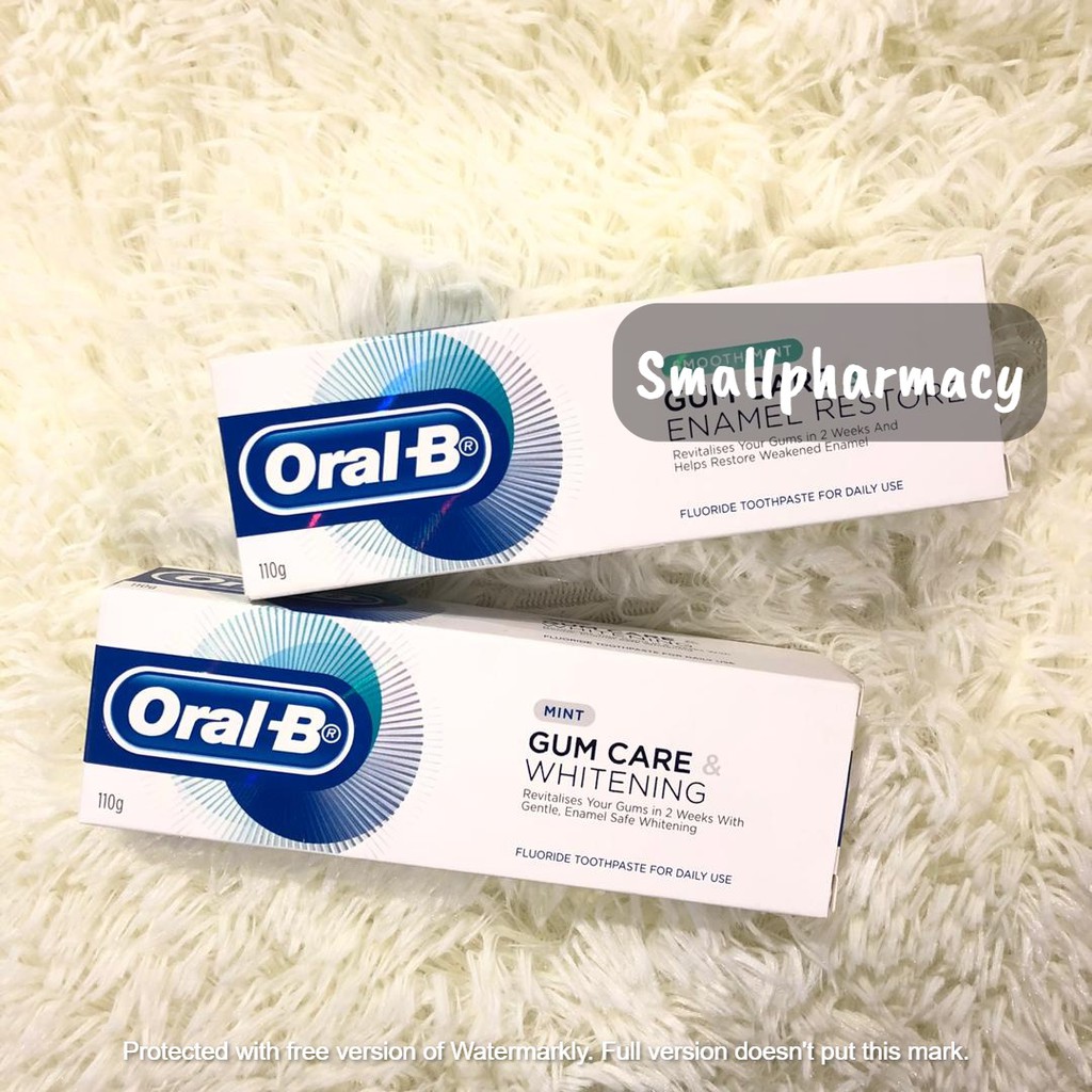 Oral-B Gum Care & Enamel Restore Smooth Mint / ORAL-B GUMCARE WHITENING ...