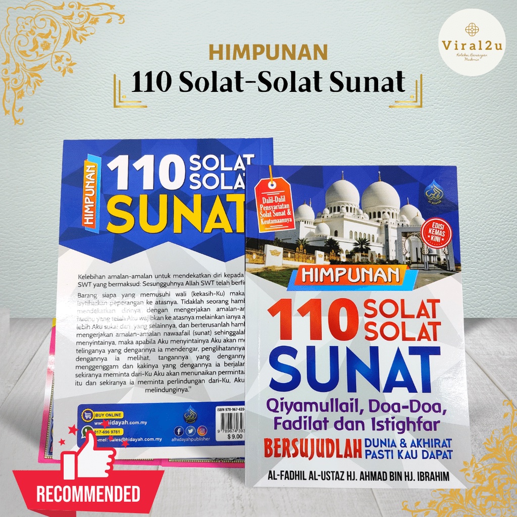 Buku Himpunan 110 Solat Sunat Berserta Qiyamullail Doa Doa Fadilat Dan Istighfar Shopee Malaysia 