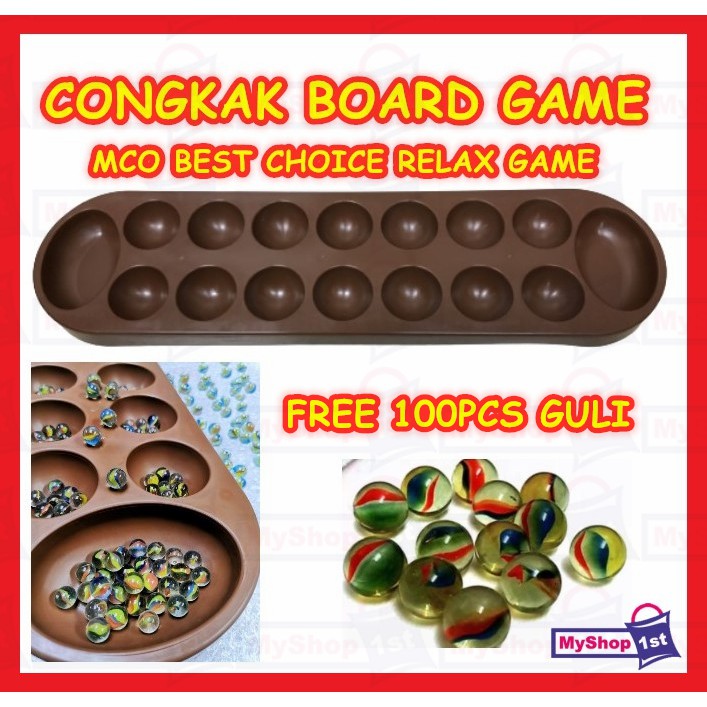 Free Guli Congkak Permainan Tradisional Congkak Indoor Game Family Game