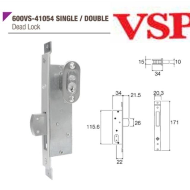 Vsp Dead Lock Single Double Lock Shopee Malaysia