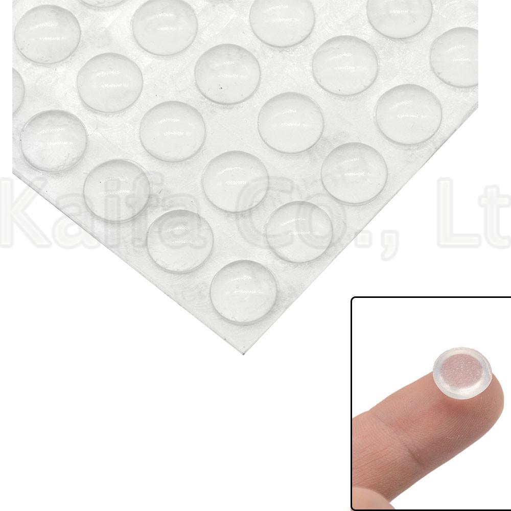 10PCS 11mm x 5mm Door Stops Self adhesive Silicone Pads Cabinet Bumpers ...