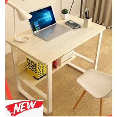 Simple Study Table With Book Shelf Study Desk Computer Table Modern Style Meja Belajar Dengan Rak Buku Meja Komputer