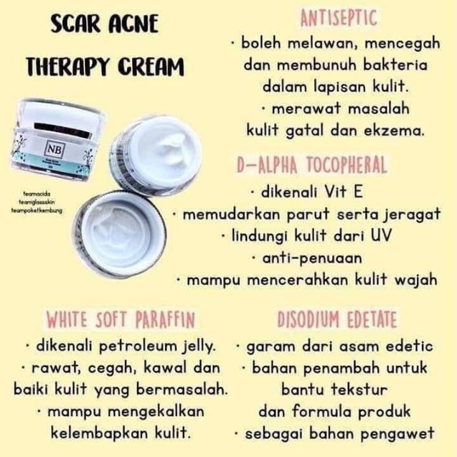 Stokis Sah Nb Cream Nb Serum Nb Scar Acne Therapy Cream Shopee Malaysia