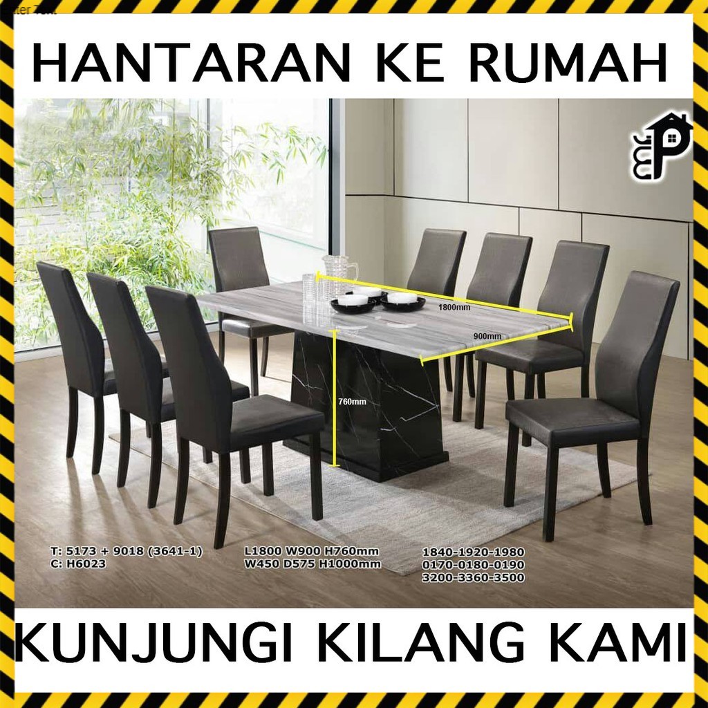  Meja Makan 8 Kerusi  englshmada