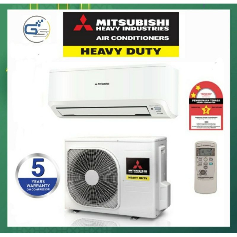 🔥Aircond Mitsubishi Heavy Duty 1.5HP 12000btu /1.0HP 9000btu quick