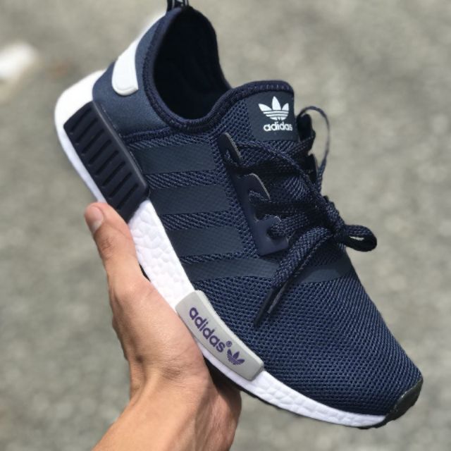 navy blue nmd shoes
