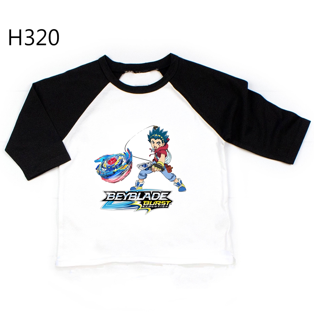 In Stock 2 Colors Beyblade Cartoon Boys Long Sleeves T Shirt Boys Girls Casual Tops Clothes Shopee Malaysia - you like beyblade heres a beyblade shirt roblox