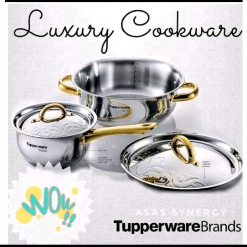 Luxury tupperware cookware set / tupperware pan retail
