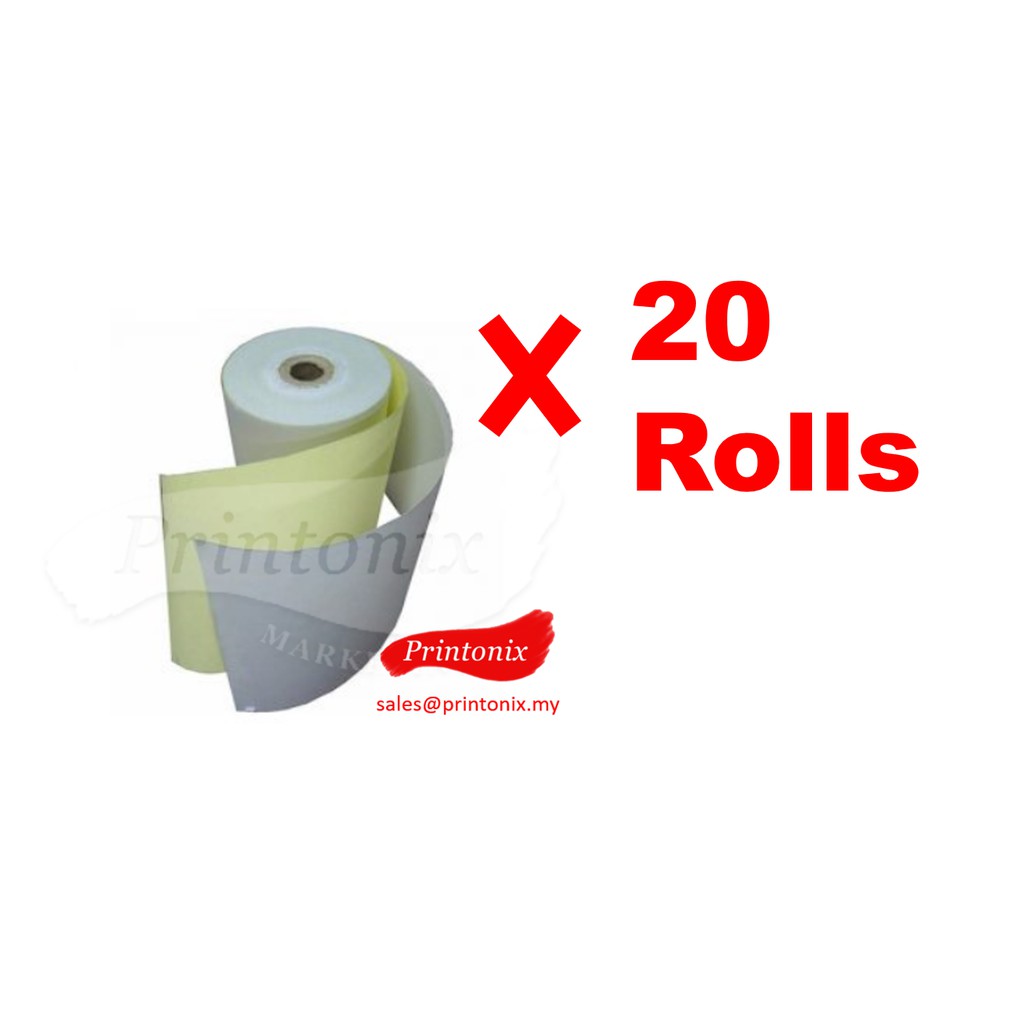 Cash Register Receipt Printer Paper Roll 2ply NCR Paper Roll 76mm x