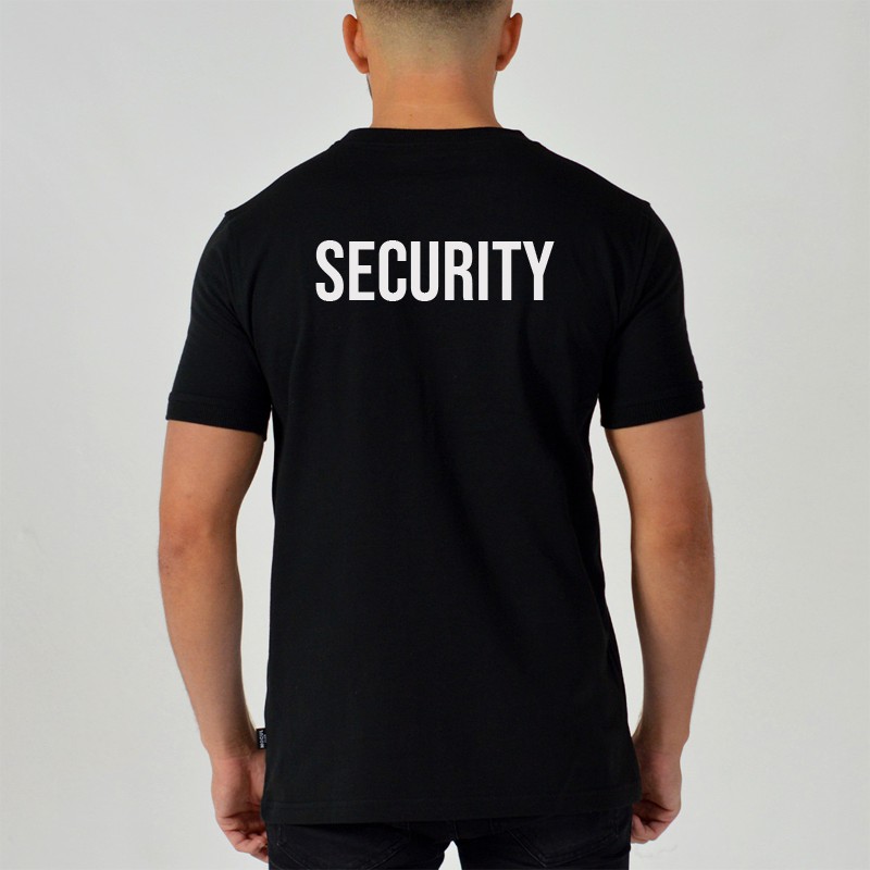  Security  Guard Shirt Black Round Neck Baju  T Shirt 