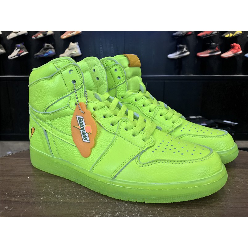 lime green gatorade jordans