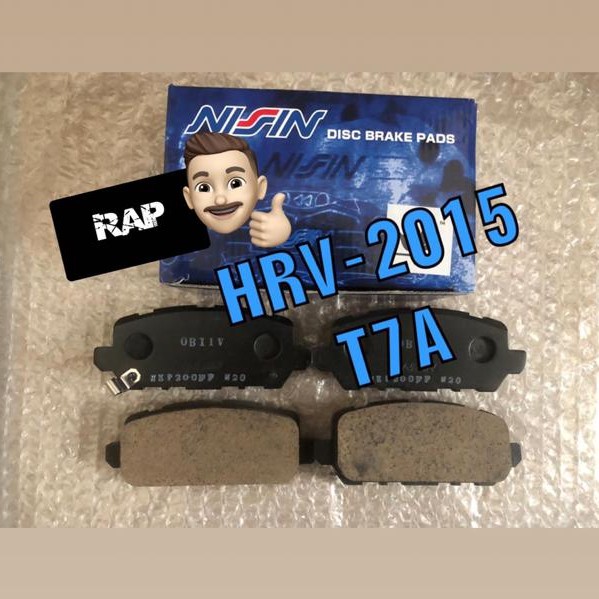 HONDA HRV BRAKE PAD REAR(NISSIN MADE IN JAPAN) Shopee Malaysia