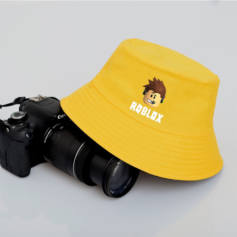 Roblox Hat Game Around Fisherman Hat Double Sided Basin Hat Couple Hat Fresh Male And Female Students Sun Hat - yellow bucket hat roblox