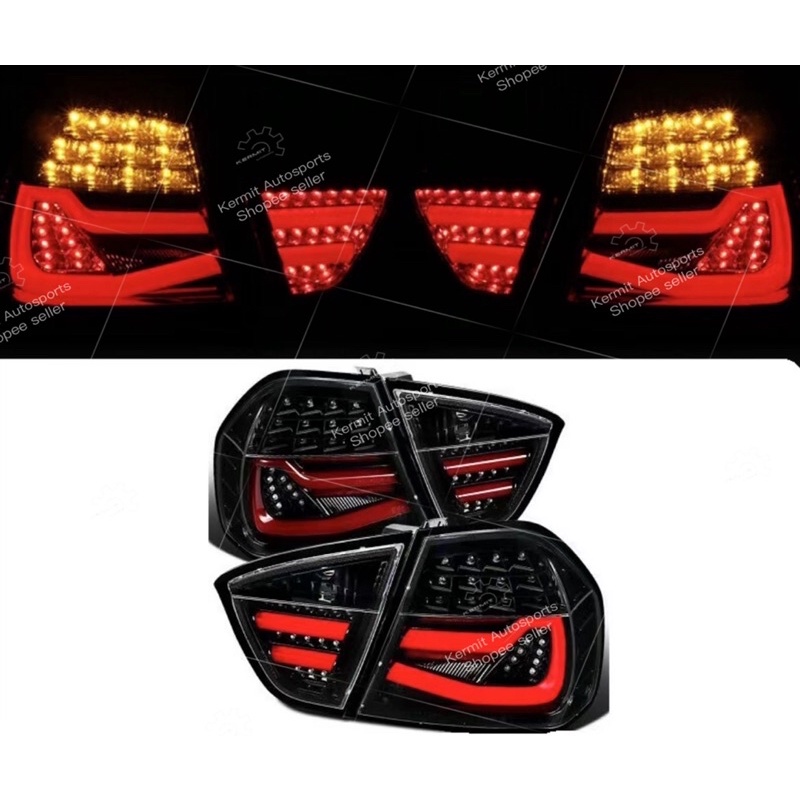 BMW E90 `05 tail Lamp Crystal LED Red ( F30 Style ) Shopee Malaysia
