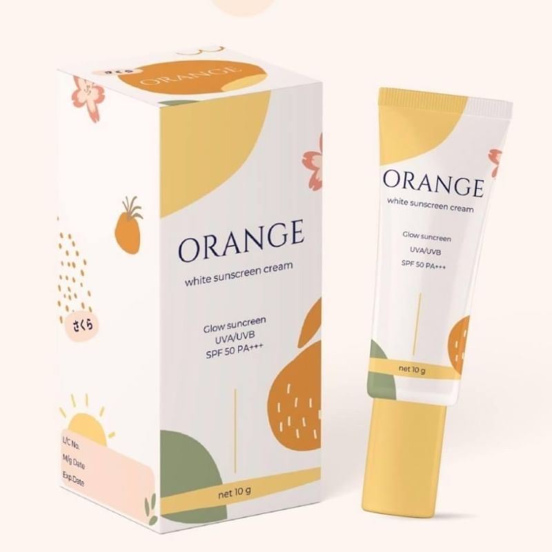RACHI Sunscreen Lotion Orange Ix Packet Shiny Face Korean Shadow 1