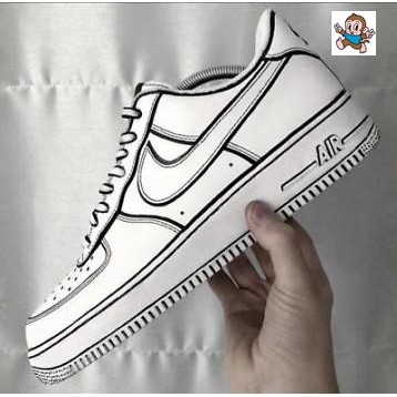 nike air force cartoon custom