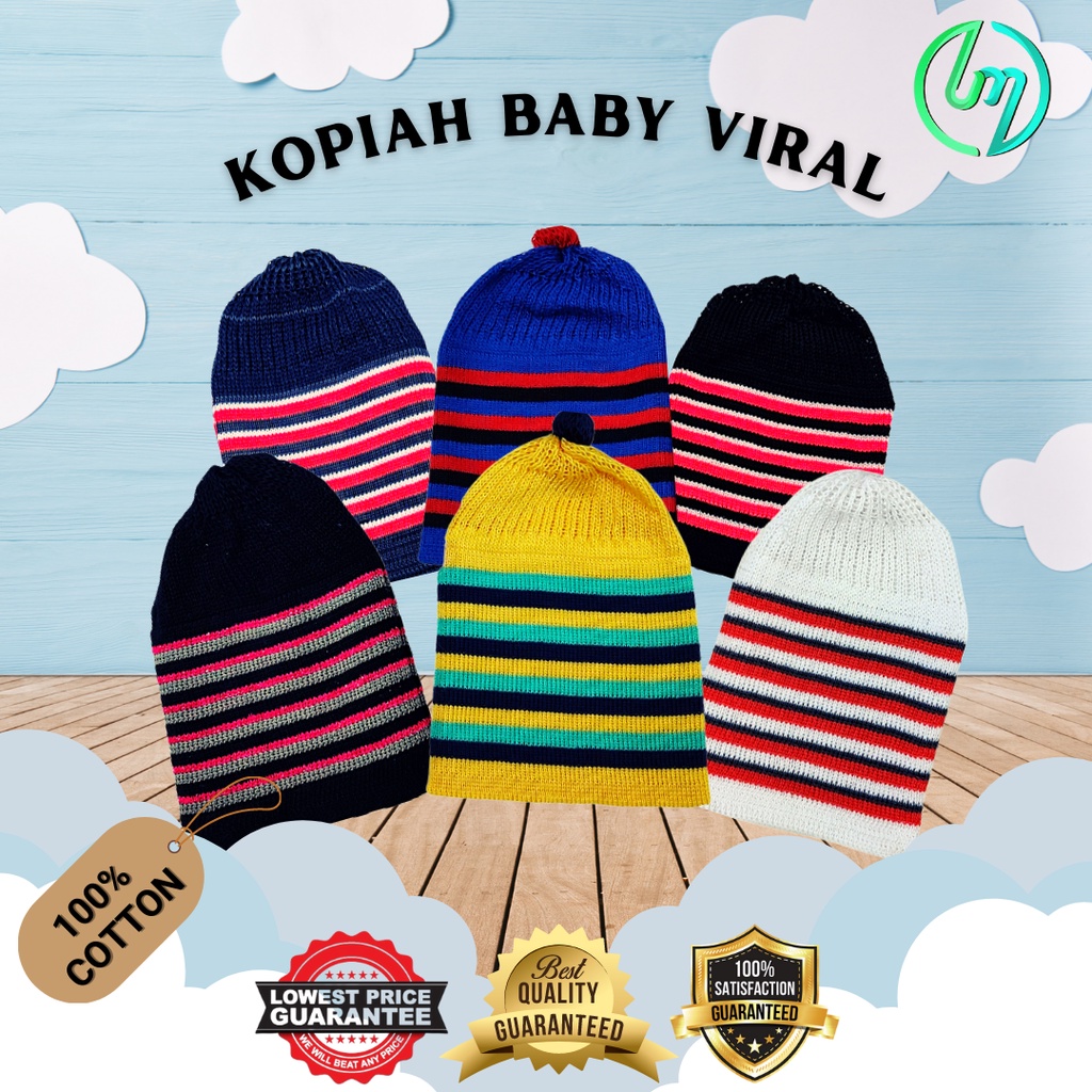Kopiah Baby Viral (100% Cotton) | Shopee Malaysia