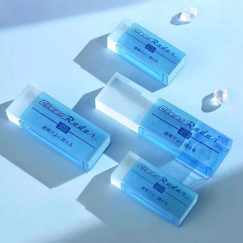 Japanese SEED Clear Erasers Pencil Erasers Crumbless Transparent Rubber
