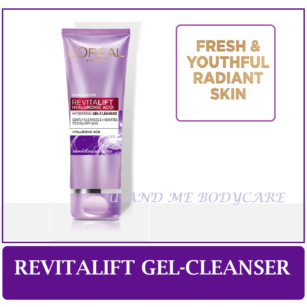 Loreal Paris Revitalift Hyaluronic Acid Gel Cleanser 100g Shopee Malaysia