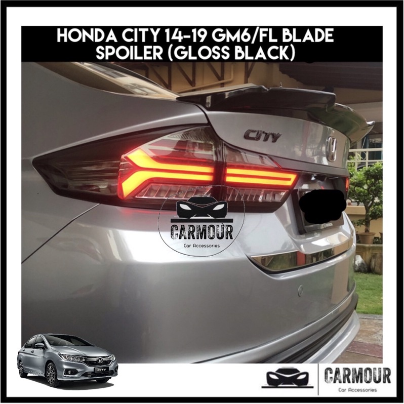 Ready Stock Honda City 14 19 Gm6 Fl Blade Style Spoiler