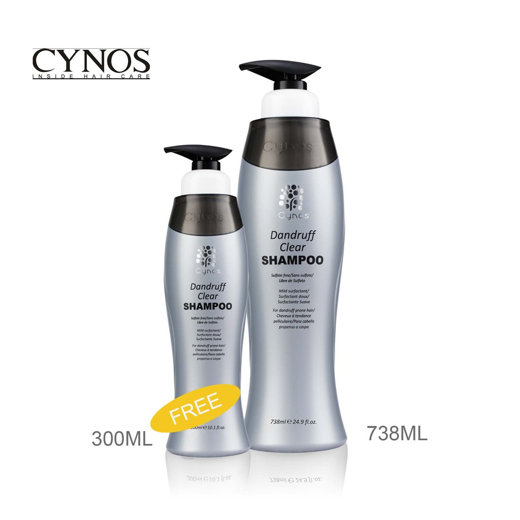 Cynos Dandruff Clear Shampoo 738ml Free 300ml Shopee Malaysia