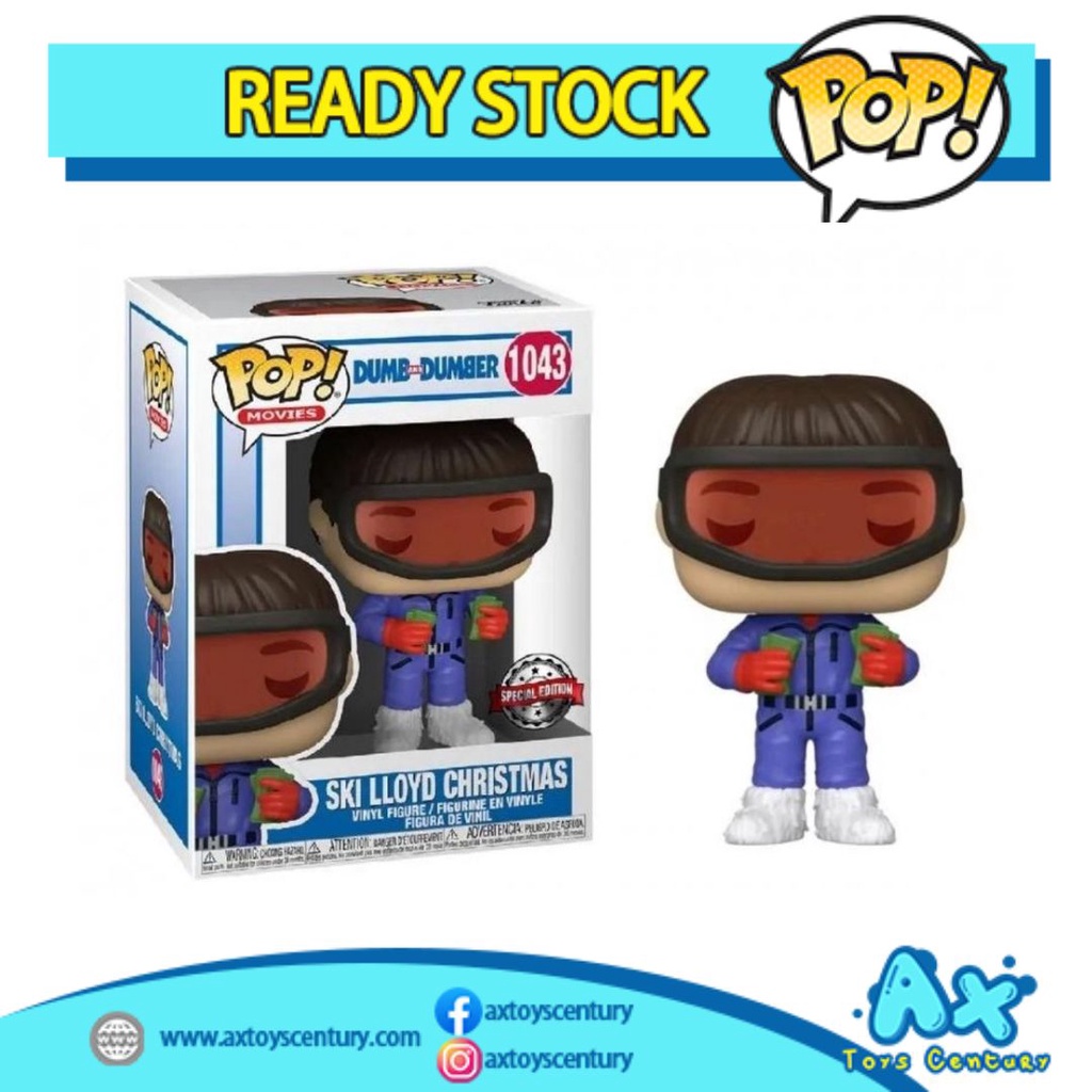 Funko Pop! Movies: Dumb & Dumber - Ski Lloyd Christmas #1043 Special Edition 100% Genuine
