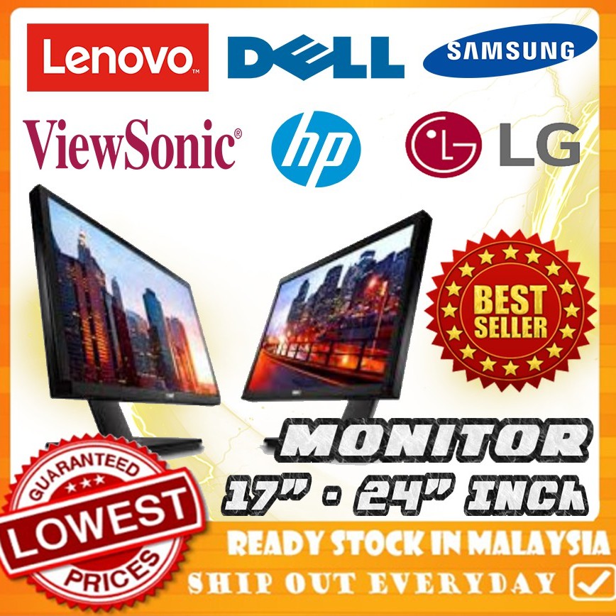 [POPULAR BRANDS] Samsung, Lenovo, LG, HP , DELL PC Monitor WIDESCREEN