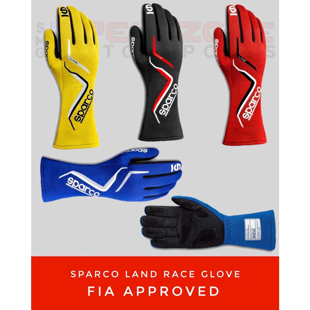 Sparco Land Race Gloves - FIA Approved (Speedzone)