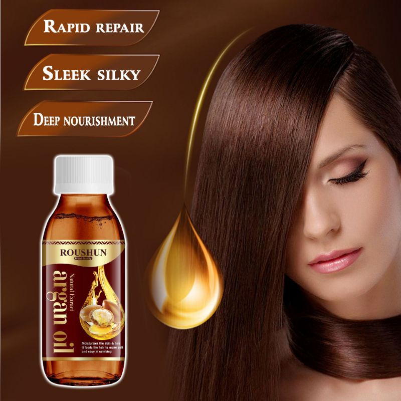 Roushun Moisturizes & Lengthens Hair Treatment Oil (Aloe vera & Argan ...