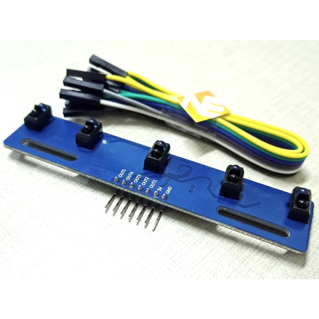 Infrared Sensor 5 Way IR Tracking Module Line Follower Robot Arduino ...