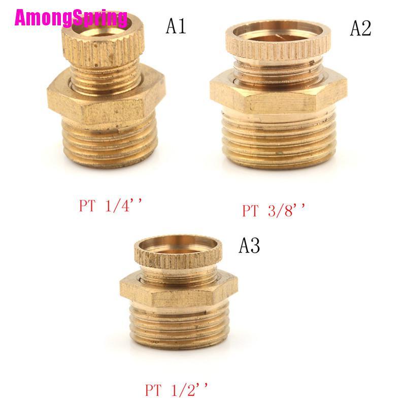 Purpose Premium Air Compressor Male Threaded Water Drain Valve Brass Tone Pt 1/2'' 3/8'' 1/4'' Quality Essential - Image 3
