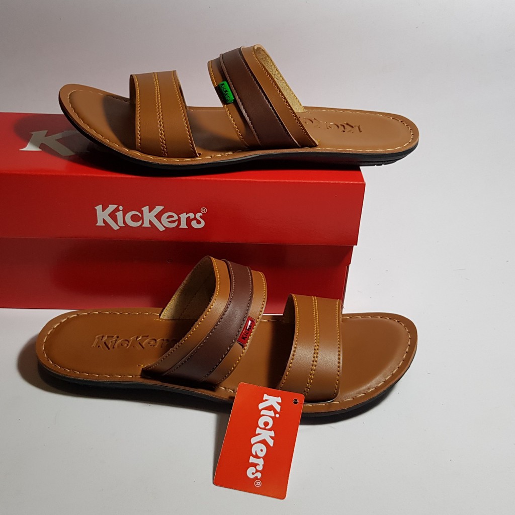 Leather Slippers. Men'S Slippers. Sandals. Sandals. Slippers. Kickers Sandals | Shopee Malaysia