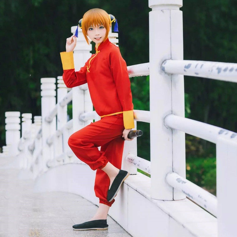 亲漫园 动漫服装银魂神乐吉原神乐cos服cosplay服装唐装练功服 Shopee Malaysia