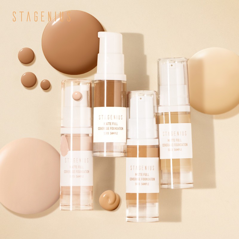 Stagenius Poreless Foundation Liquid Full Coverage Sunscreen BB Cream 