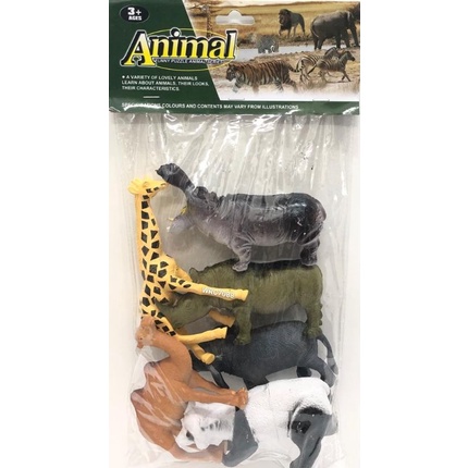 Animal Toys ZOO 6Pcs Set Realistic Wild Plastic Animals Learning Toys Kids  Toys Gift LD-603 | Shopee Malaysia
