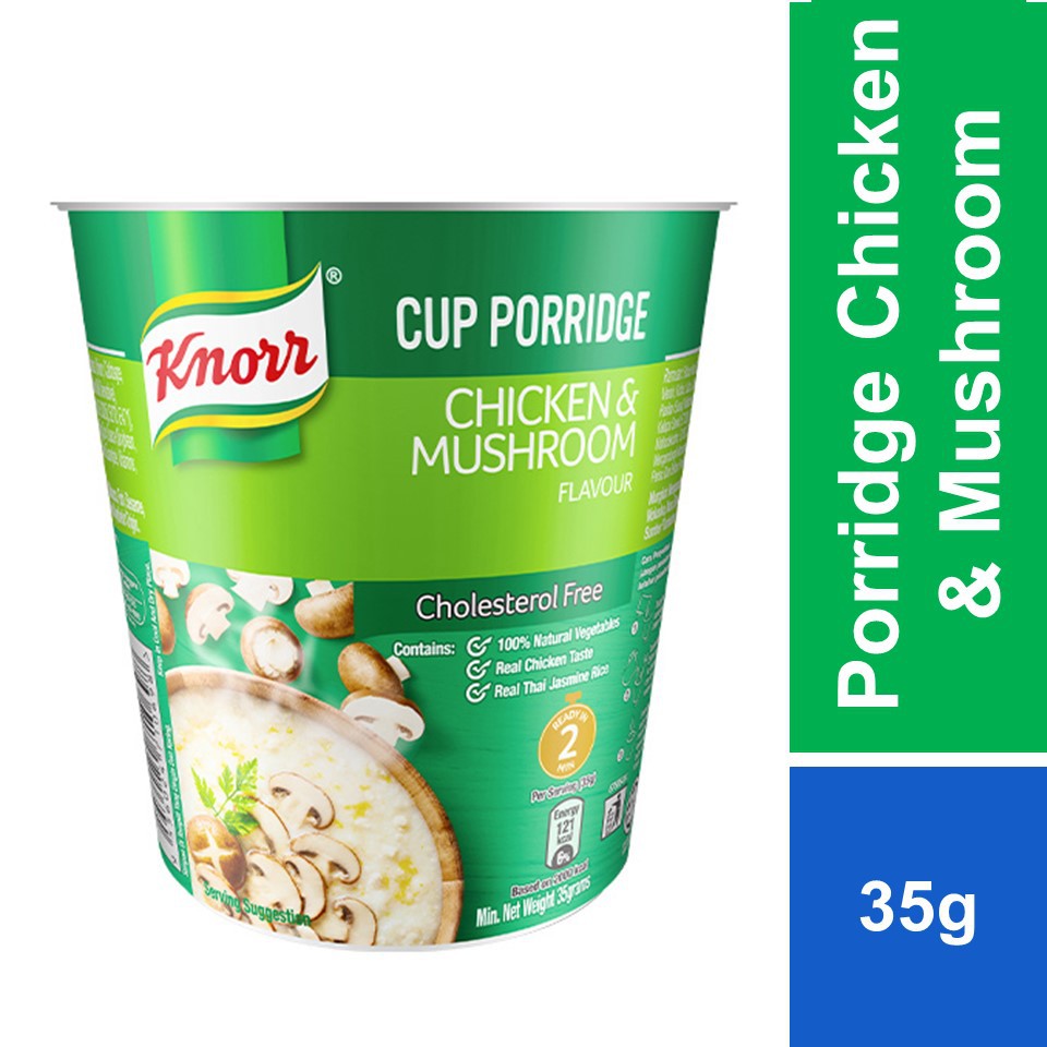 Knorr Cup Porridge Chicken Mushroom Flavour 35g