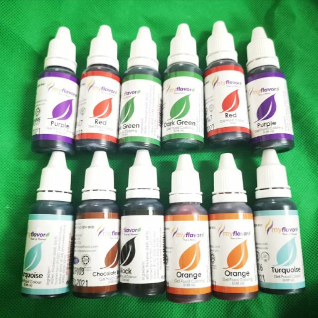 Gel Base Food Coloring Brand My Flavor Shopee Malaysia