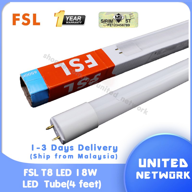 T8 4ft 18w Led Glass Tube 6500k4000k3000k Shopee Malaysia 1116